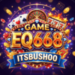 EQ668 Game earning app interface showing gameplay and rewards
