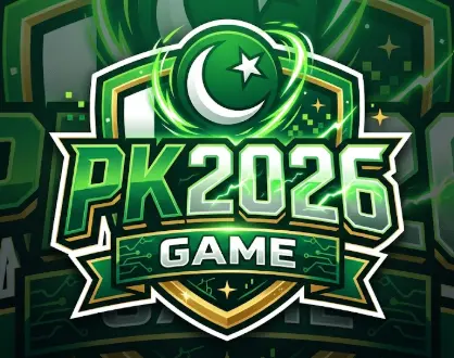The main dashboard of the PK2026 Game app showing various game categories.